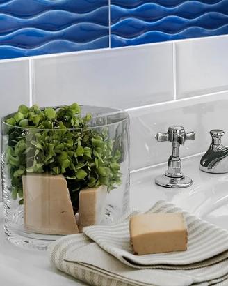MAIOLICA BLU per girospecchio o decoro bagno