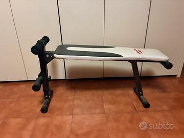 Panca per addominali e pesi inclinabile