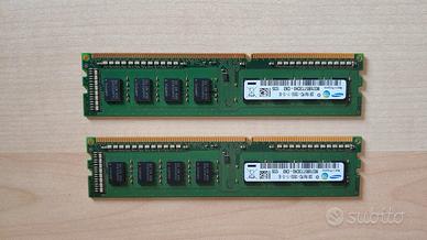 Ram 4Gb (2 x 2Gb) DDR3 Samsung 
