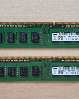 Ram 4Gb (2 x 2Gb) DDR3 Samsung 