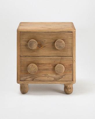 Comodino in pino finitura shabby - FINE SERIE