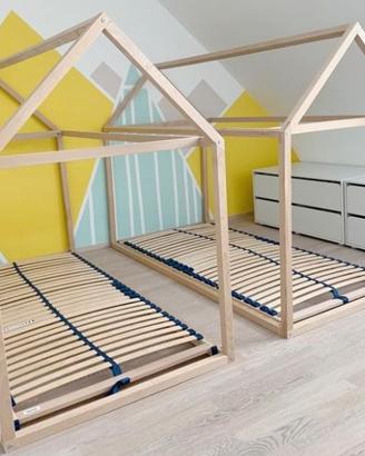 2xLetto in legno HOUSE by ChildHome