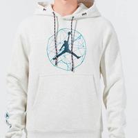 Jordan felpa hoodie XS grigio melange  cappuccio