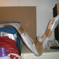 Mensola d'arredo in vetro satinato