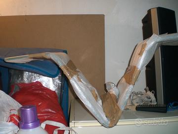 Mensola d'arredo in vetro satinato