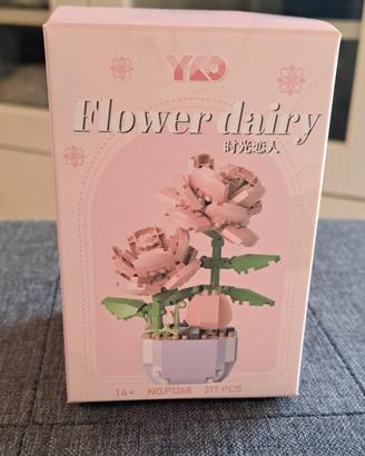 Mattoncini simil lego flower 