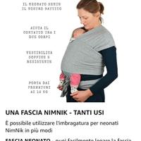 Fascia porta bebè 0-36mesi NERA(dai2,5 ai 15,5 kg)