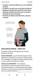 Fascia porta bebè 0-36mesi NERA(dai2,5 ai 15,5 kg)