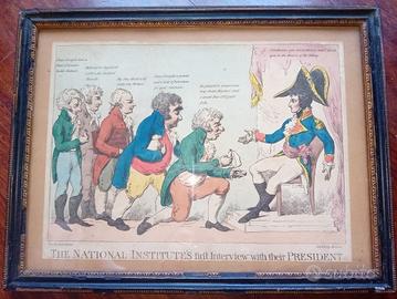 Rara Caricatura Napoleonica 1802 -G.M. Woodward