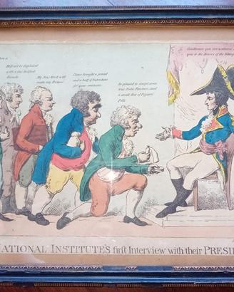 Rara Caricatura Napoleonica 1802 -G.M. Woodward