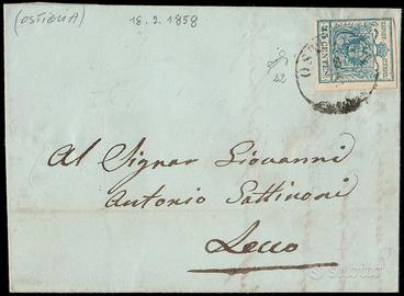 Lombardo veneto 1858 - 45 cent. da ostiglia