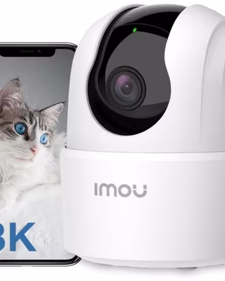 5MP Telecamera WiFi Interno, Videocamera Sorveglia