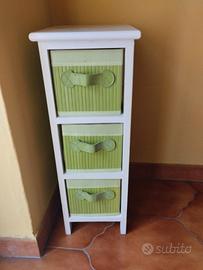 mobiletto a tre cassetti consegna solo a mano