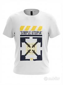 T'shirt per bambini e ragazzi, bianca con stampa.