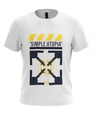 T'shirt per bambini e ragazzi, bianca con stampa.