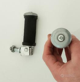Pedaline pieghevoli rotonde x moto con antiscivolo