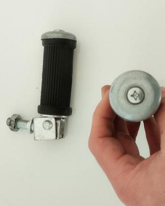 Pedaline pieghevoli rotonde x moto con antiscivolo