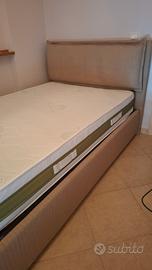 letto imbottito  con contenitore