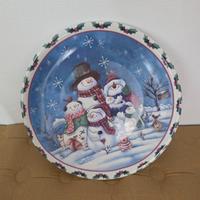 Piatto decorato natalizio