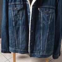 Levis giacca jeans con pelliccia size L nuovo