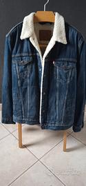 Levis giacca jeans con pelliccia size L nuovo
