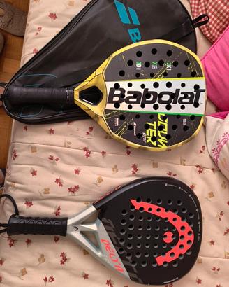 racchette da Padel Babolat Viper e Head Delta Pro