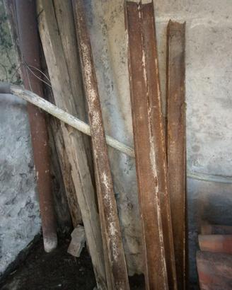 Putrelle ferro(binari treno vintage) 4 pezzi