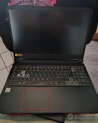 ACER NITRO 5,GAMING,2060 RTX I7 10TH COME NUOVO