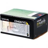 TONER ORIGINALE LEXMARK C540A1YG GIALLO NUOVO