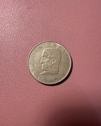 Moneta Finlandia markka 100mo annivers