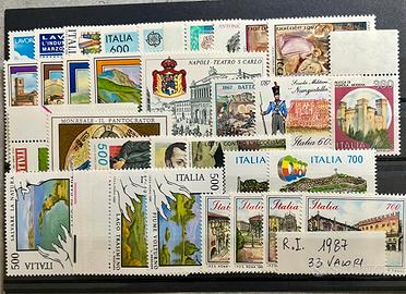Francobolli Italia 1987/90