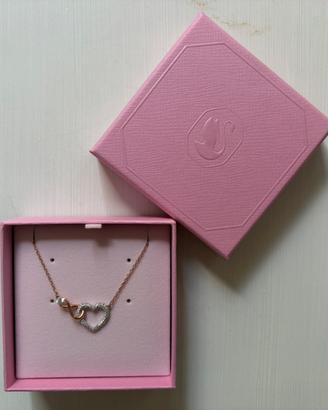 SWAROVSKI collana infinito cuore punto luce