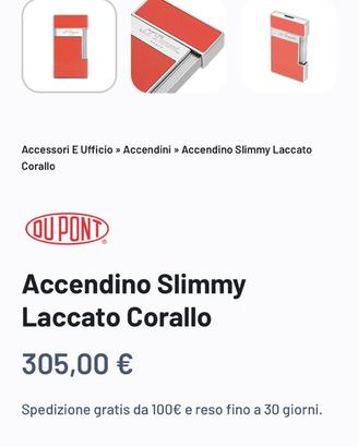 Slimmy laccato corallo