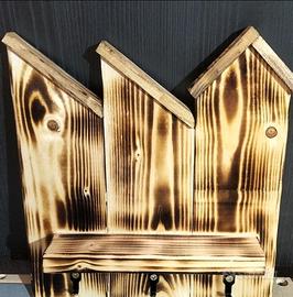 portachiavi a parete con mensola 