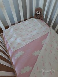 Set lenzuola e piumone per lettino 