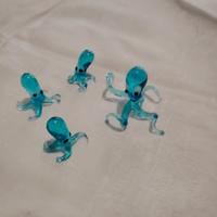 Famiglia polipetti vetro di murano