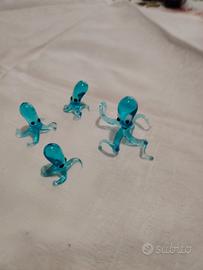 Famiglia polipetti vetro di murano