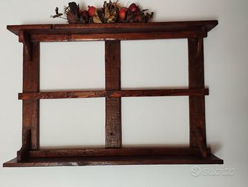 Piattaia in legno anticato
