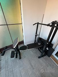 Palestra multifunzione Domyos BM490 + 80+ kg pesi