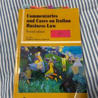 Libro Cases  in italian business law