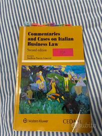 Libro Cases  in italian business law