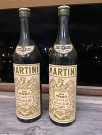 Martini Dry + Extra Dry bottiglie vintage