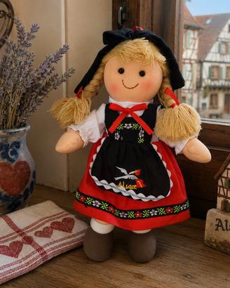 Bambolina dell' Alsazia vintage - 28 cm