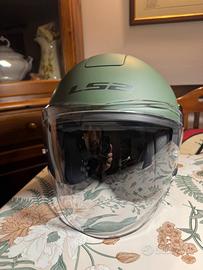 Casco LS2 Jet Classy verde militare taglia XL