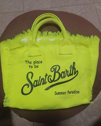 SAINT BARTH BORSA GIALLA FLUO ORIGINALE