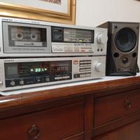 Accoppiata Onkyo tx-100 amplificatore+Ta-200 piast