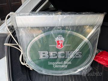 Insegna luminosa birra Beck’s