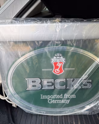 Insegna luminosa birra Beck’s
