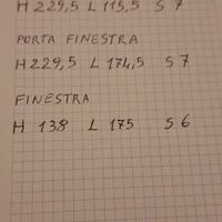 Porta ingresso finestre e porta finestra