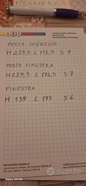 Porta ingresso finestre e porta finestra